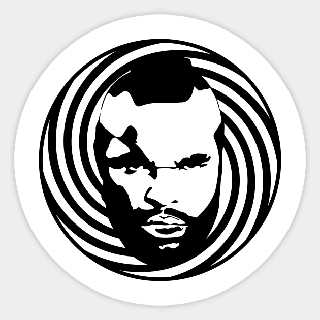 Hypnotic Mr. T Sticker by SmokyKitten